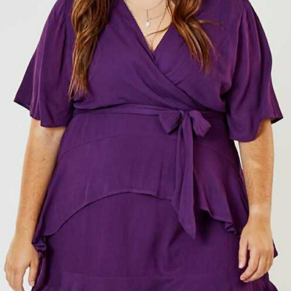A Beautiful Soul dark purple dress 14/16 NWT